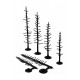 Pine armatures, 63-100 mm. WOODLAND SCENICS TR1124