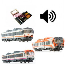 Decoder con sonido para el automotor 596 de RENFE.