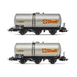 2-unit set of tank wagons, Shell.