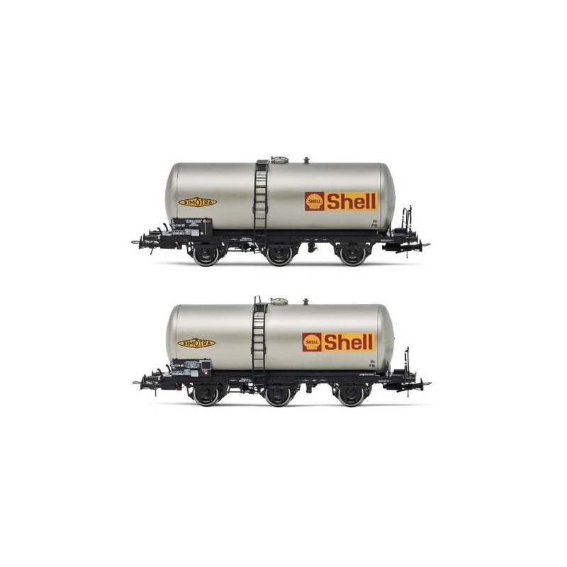 Set de vagones cisterna "Shell", SNCF. Set de vagones cisterna "Shell", SNCF.