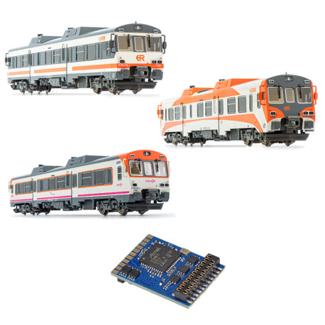 Decoder 21 pins para el 596 de RENFE. Decoder 21 pins para el 596 de RENFE.