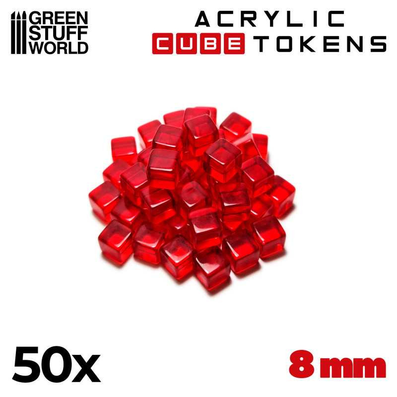 Tokens, cubos rojos. Tokens, cubos rojos.