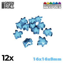 Meeples, bleu clair.