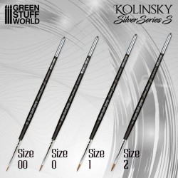 Kolinsky brush set, Silver Serie.