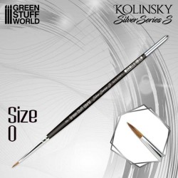 Kolinsky brush nº 0, Silver Serie.