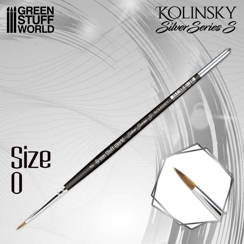 Pincel Kolinsky nº 0, Silver Serie. Pincel Kolinsky nº 0, Silver Serie.