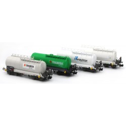 Set of 4 Zaes cisterns "Styrene Train".