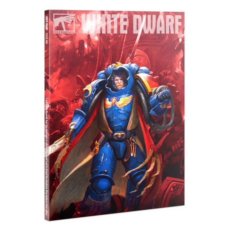 Número 488 da revista White Dwarf. Poderiade 2023.