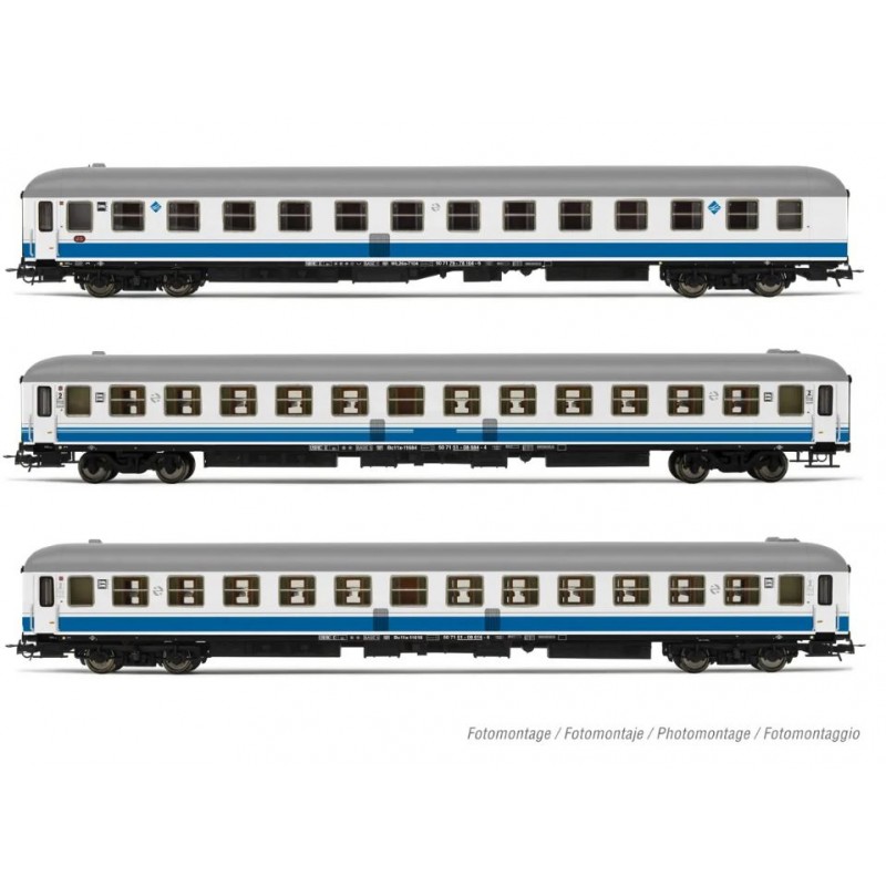 Set de 3 coches ''Estrella Picasso'', RENFE. Set de 3 coches ''Estrella Picasso'', RENFE.