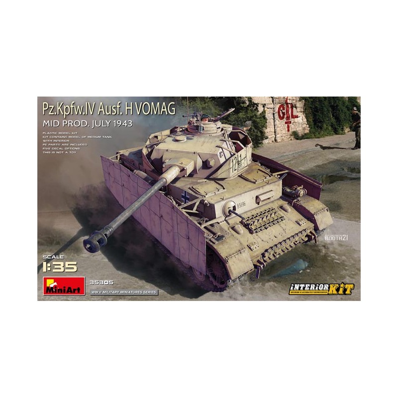 Pz.Kpfw.IV Ausf. H Vomag. Con interiores.