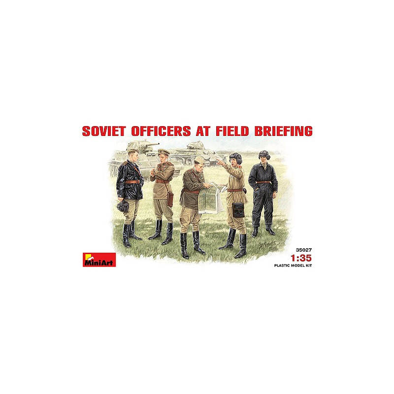 Oficiales soviéticos dando instrucciones. MINIART 35027 Oficiales soviéticos dando instrucciones. MINIART 35027