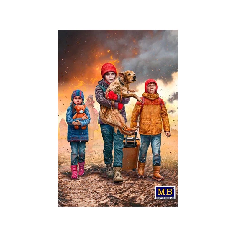 Refugiados ucranianos, 2022.