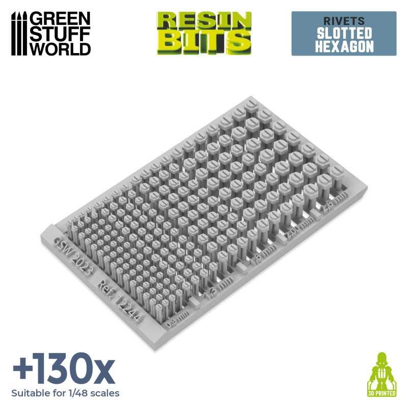 Micro Rivets Hexagon. GREEN STUFF WORLD 517445