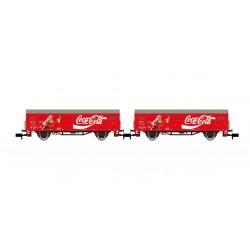 Set de dos vagones cerrados JPD, ''Coca-Cola''. RENFE. Set de dos vagones cerrados JPD, ''Coca-Cola''. RENFE.