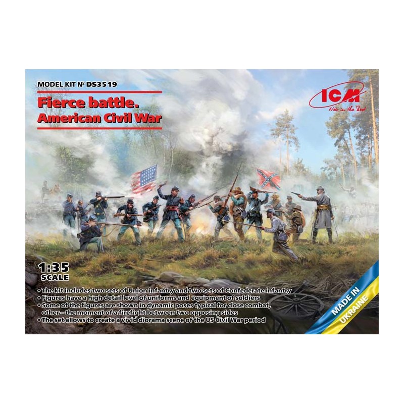 Batalla Feroz. Guerra civil americana.