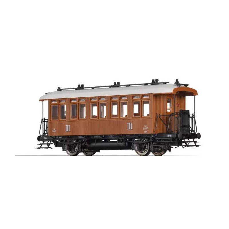 Coche de pasajeros 3ª clase Bu der KKStB.