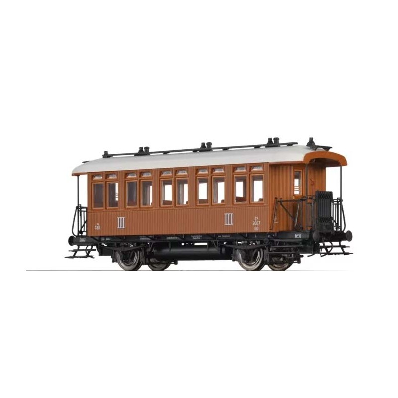 Coche de pasajeros 3ª clase Bu der KKStB.