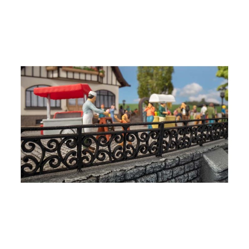 Barandilla de hierro forjado.