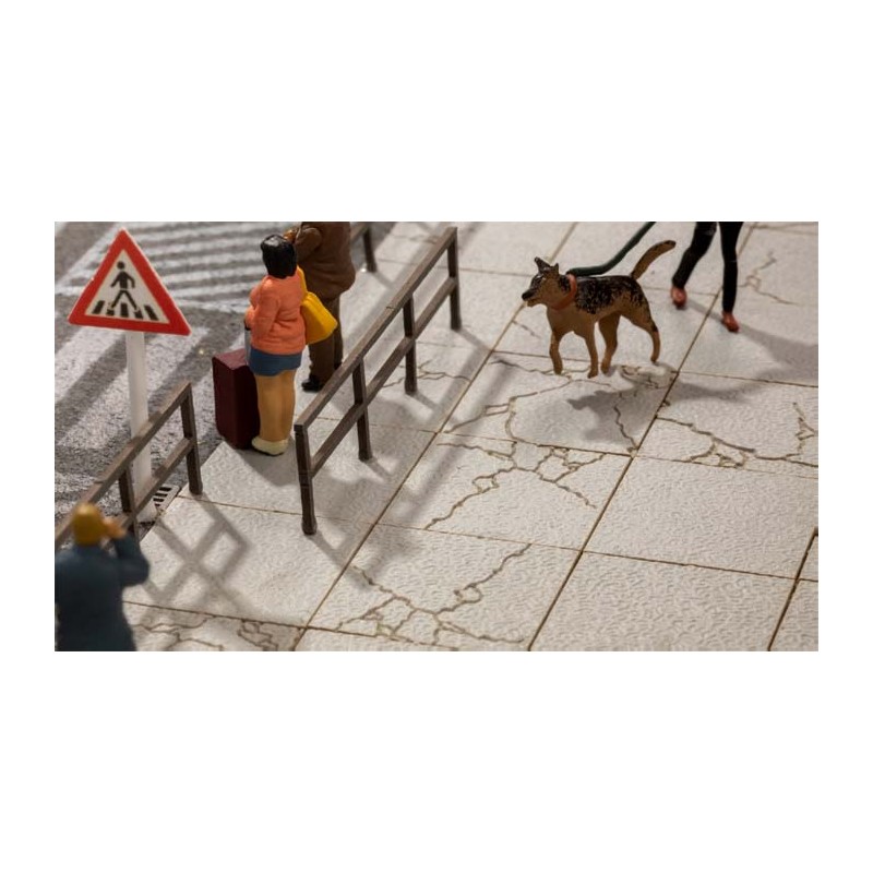 Losetas de hormigón.