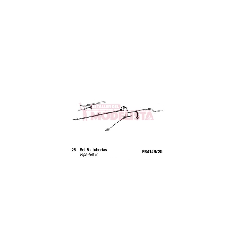 Set de seis tuberias. Mikado