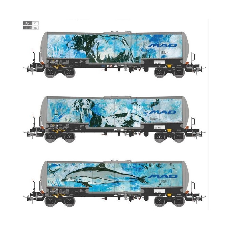 Set de 3 cisternas ZACNS.