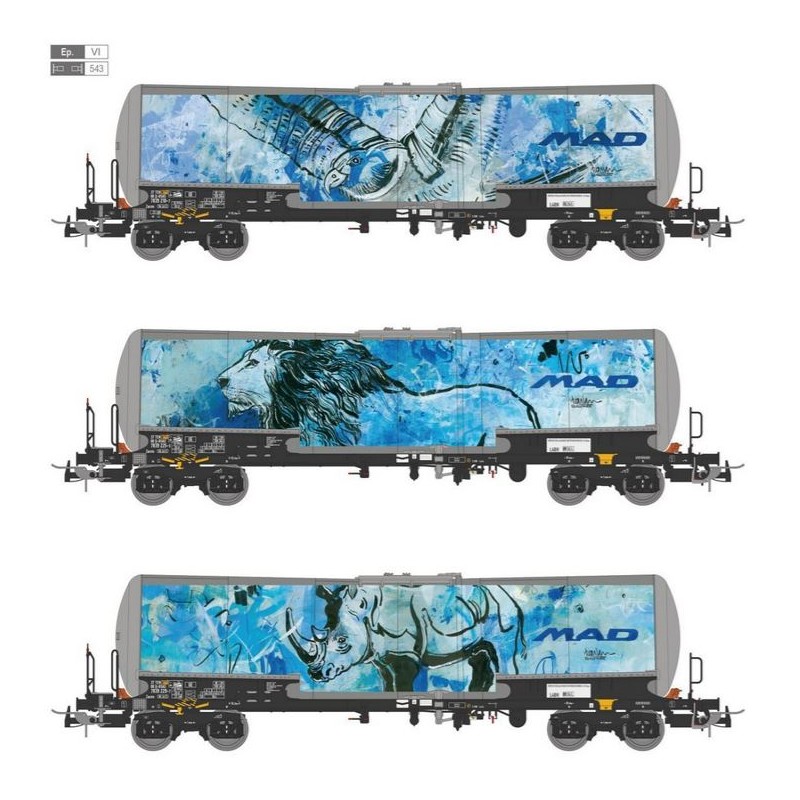 Set de 3 cisternas ZACNS.