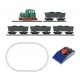 H0e Analogue Starter Set: Diesel locomotive.