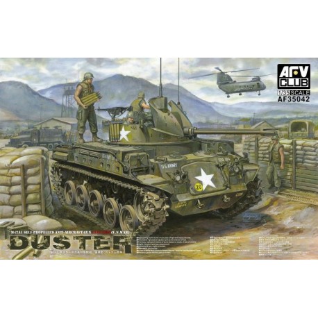 M42A1 self-propelled anti-aircraft gun late type. AFV CLUB 35042