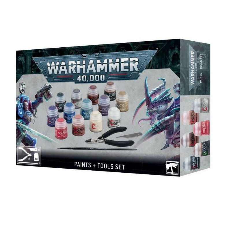 Warhammer 40,000: Paints + Tools Set. Warhammer 40,000: Paints + Tools Set.