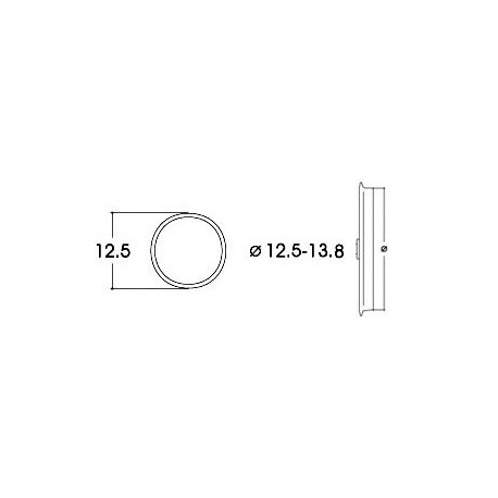 DC Traction Tire. 12,5 - 13,8 mm (x10). ROCO 40066