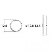 Aros de adherencia DC. 12,5 - 13,8 mm (x10). ROCO 40066
