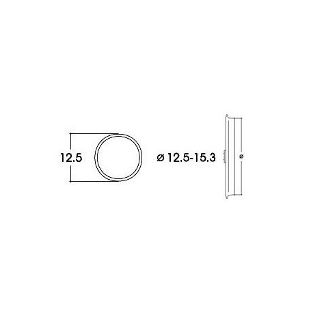 AC Traction Tire. 12,5 - 15,3 mm (x10). ROCO 40075