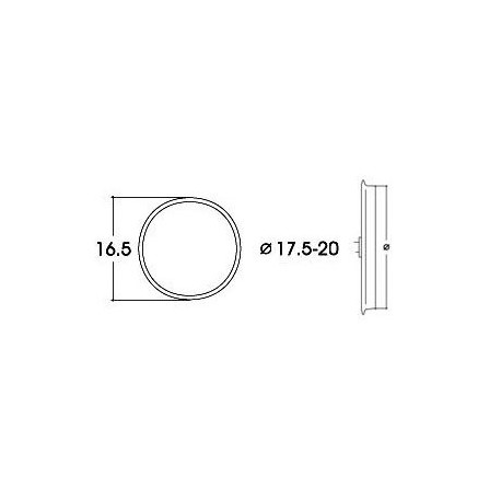 AC Traction Tire. 17,5 - 20,0 mm (x10). ROCO 40077