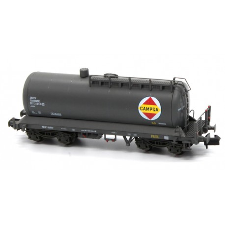 Cisterna Uahs da Campsa, com o logotipo antigo.