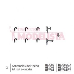 Set roof accessories. RENFE 279.