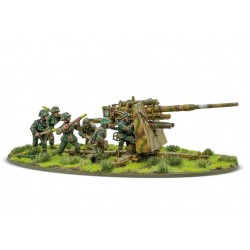 Cannone tedesco Flak 37 da 8,8 cm del Wafen SS.