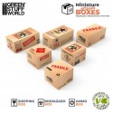 Cajas en miniatura impresas, grandes.