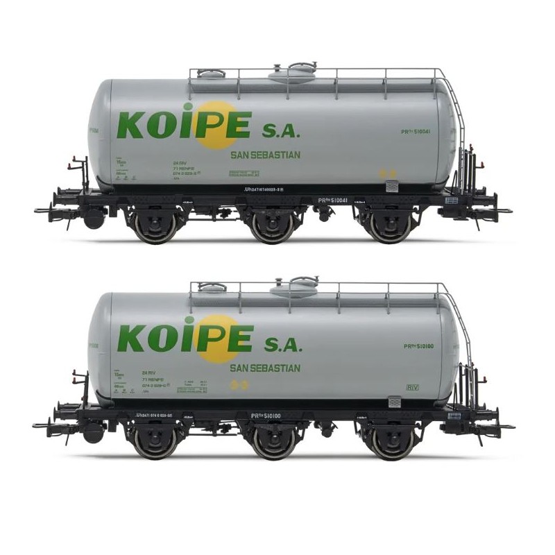 Set de vagones cisterna "Koype", RENFE.