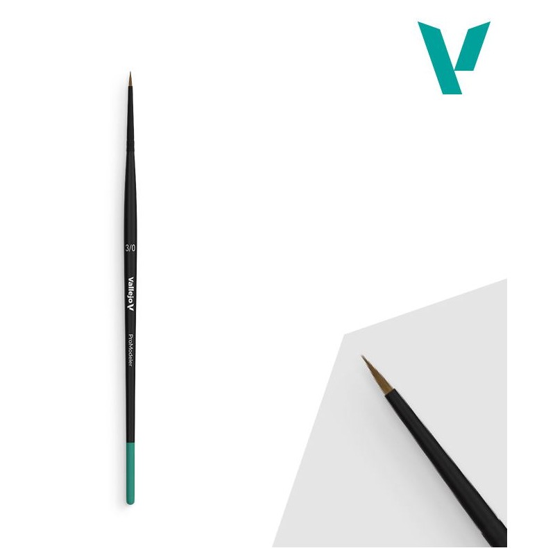 Pincel de pelo natural Nº 3/0.