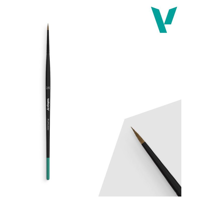 Pincel de pelo natural Nº 2/0.