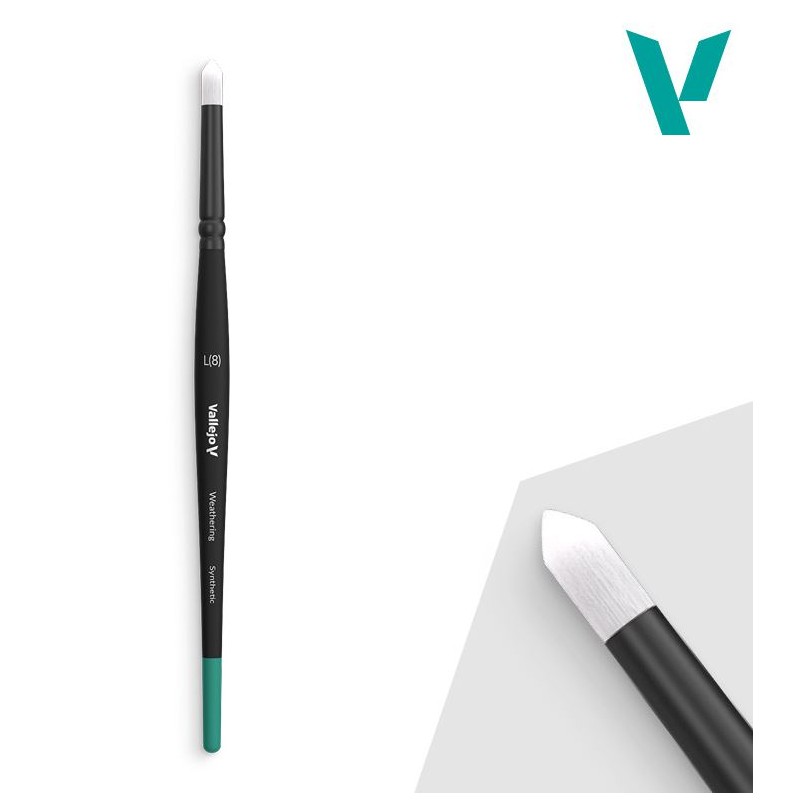 Pincel redondo sintético grande.