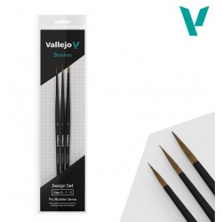 Set di spazzole per capelli naturali (0, 1 e 2).