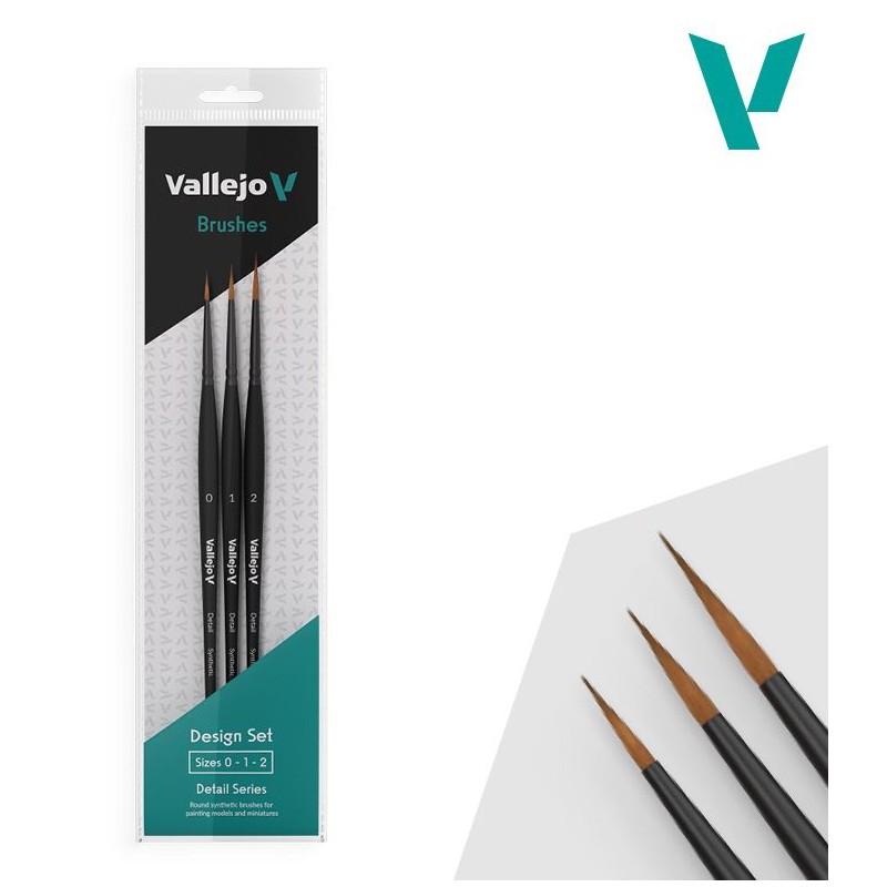 Set de pinceles de Toray (#0; #1 y #2). VALLEJO P54999 Set de pinceles de Toray (#0; #1 y #2). VALLEJO P54999