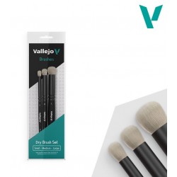 Ensemble de pinceaux pour brosse sèche. Cheveux naturels.