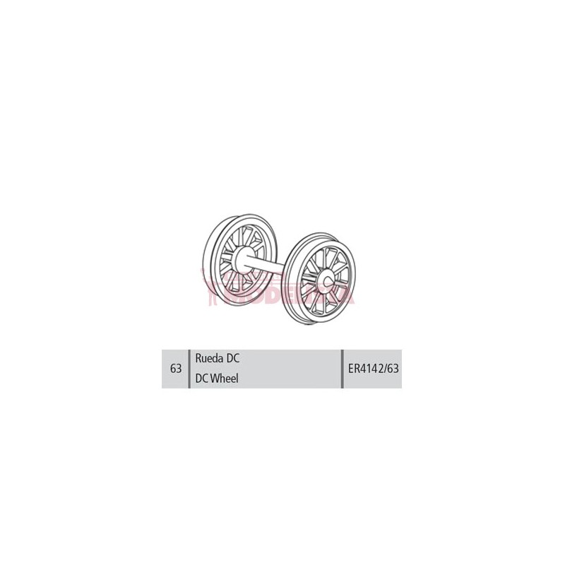 Ruedas DC para Mikado de RENFE.