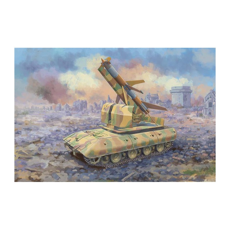 Tanque pesado E-100 con cohete.