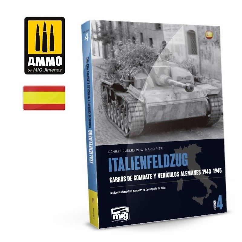 Italienfeldzug. Carros de combate y vehículos alemanes.
