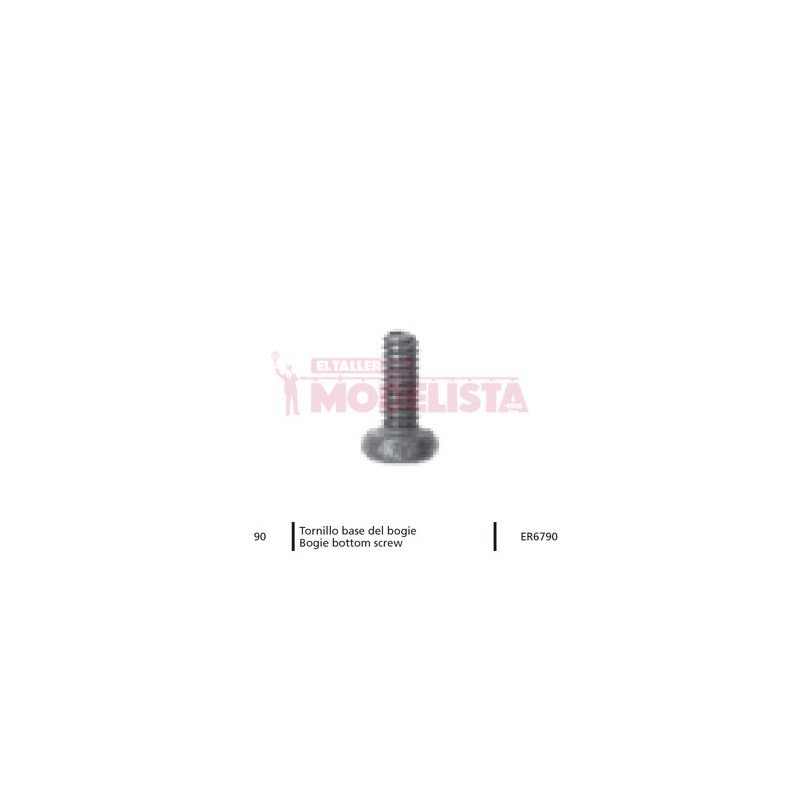 Bogie bottom screw for RENFE 276.