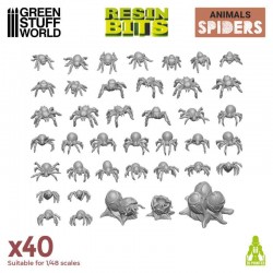 Aranhas pequenas.