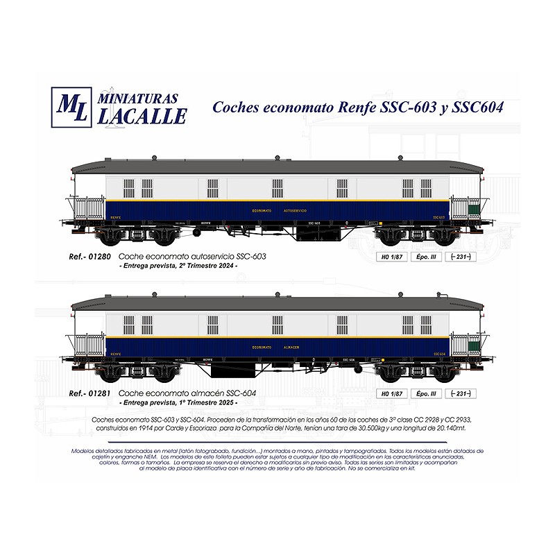 "Economato" coach SSC-604, RENFE.